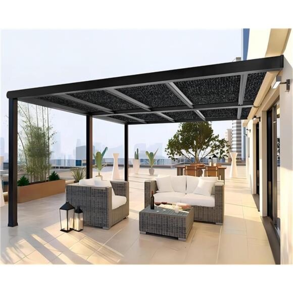 90% Shade Fabric Shade Fabric Sun Shade Cloth with Grommets for Pergola Cover - Picture 6 of 8